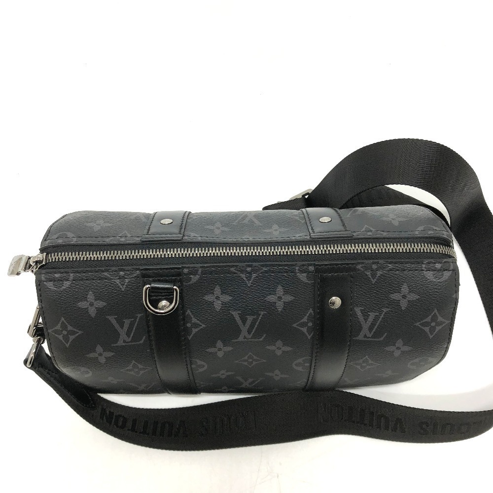 Louis Vuitton Monogram Eclipse City Keepall Shoulder Bag Black